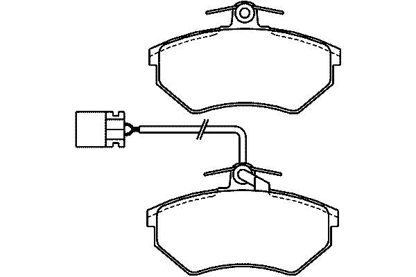 Передние тормозные колодки T5059 HELLA-PAGID