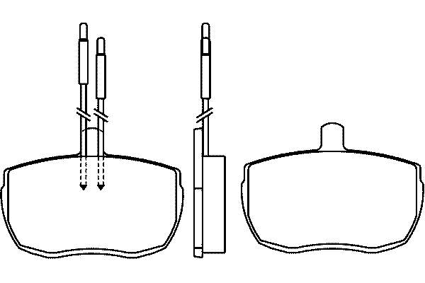 Передние тормозные колодки T0559 HELLA-PAGID