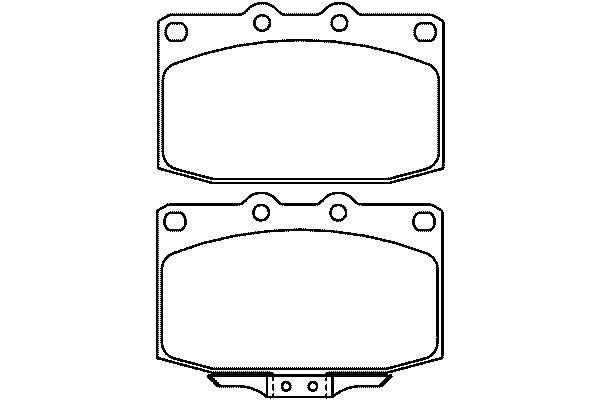 Sapatas do freio dianteiras de disco F1Z43323Z Mazda