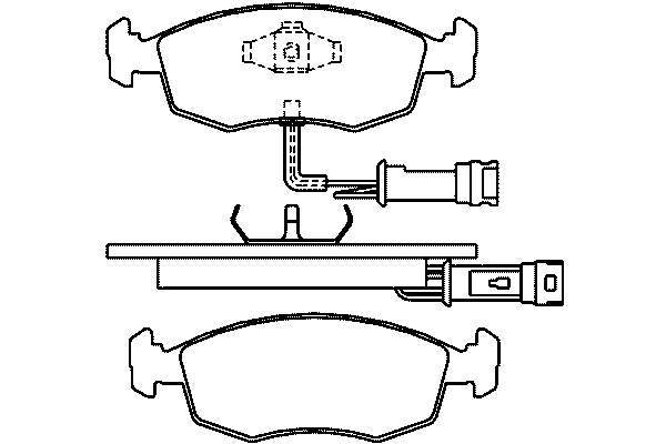 Передние тормозные колодки T1006 HELLA-PAGID