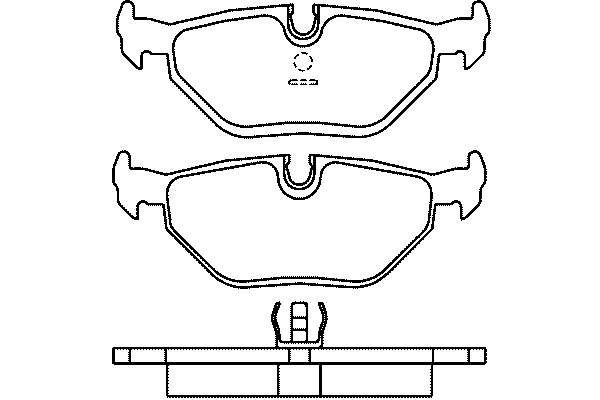 Задние тормозные колодки T1027 HELLA-PAGID