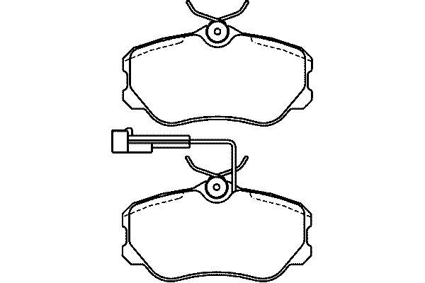 Передние тормозные колодки T5046 HELLA-PAGID