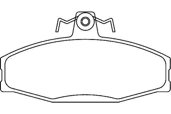 Передние тормозные колодки T5054 HELLA-PAGID