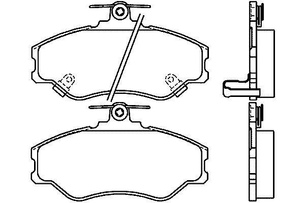 Передние тормозные колодки T3036 HELLA-PAGID