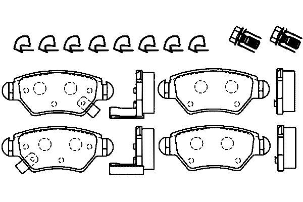 Тормозные колодки Opel Astra