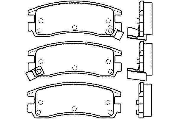 Задние тормозные колодки T3087 HELLA-PAGID