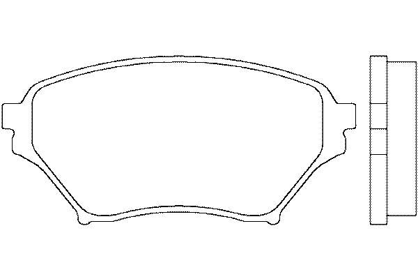 Передние тормозные колодки T1336 HELLA-PAGID