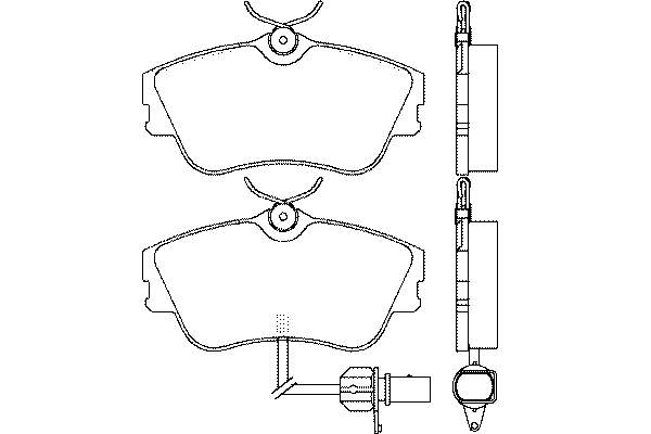 Передние тормозные колодки T5140 HELLA-PAGID