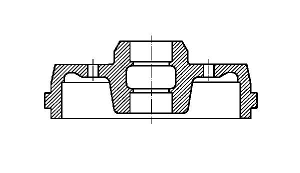 Тормозной барабан 60750783 Fiat/Alfa/Lancia