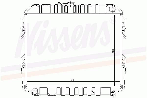 64728 Nissens radiador de esfriamento de motor