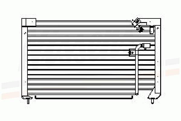 Radiador de aparelho de ar condicionado 94013 Nissens