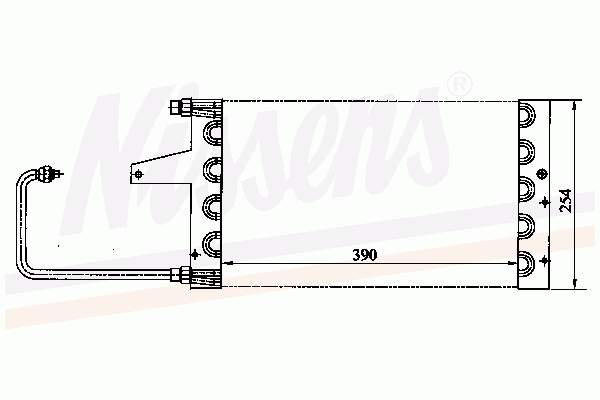 Radiador de aparelho de ar condicionado para Citroen AX (ZA)