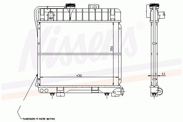 1719382 BMW radiador de esfriamento de motor