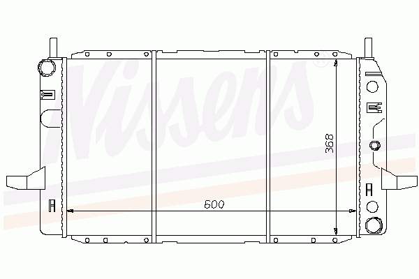 62224 Nissens radiador de esfriamento de motor