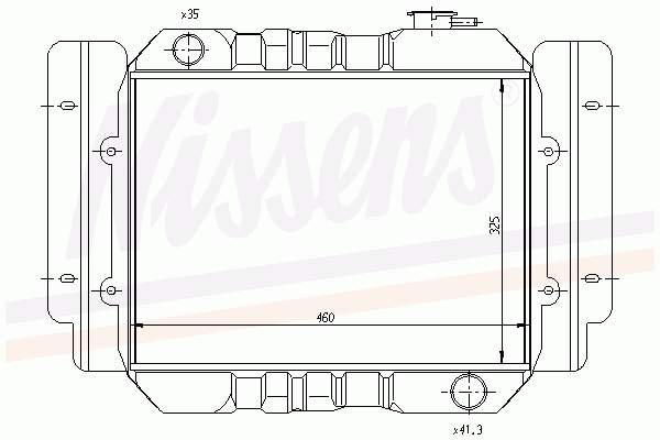 HE2115200D Mazda radiador de esfriamento de motor