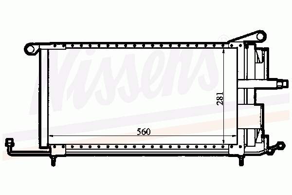 Радиатор кондиционера 94252 Nissens