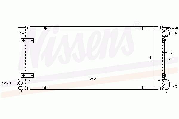 65262A Nissens radiador de esfriamento de motor