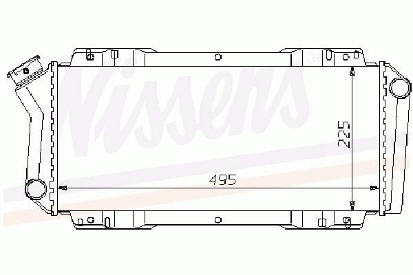 77FB8005FG Ford radiador de esfriamento de motor