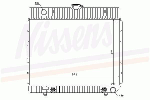 534251 NRF radiador de esfriamento de motor