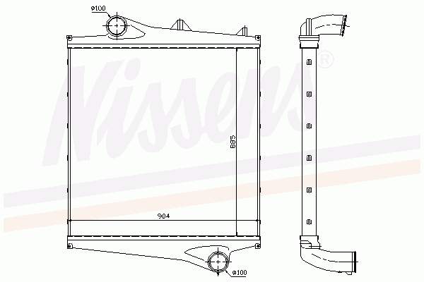 20758814 VAG radiador de intercooler