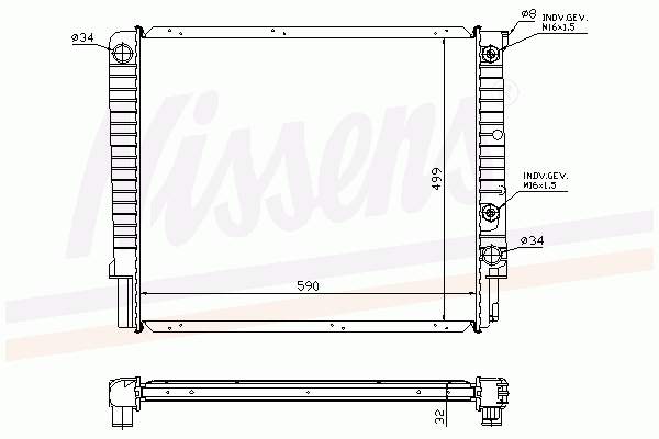 Купить 8603900 Volvo Радиатор водяной