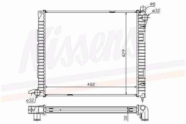 431008-3 Polcar radiador de esfriamento de motor