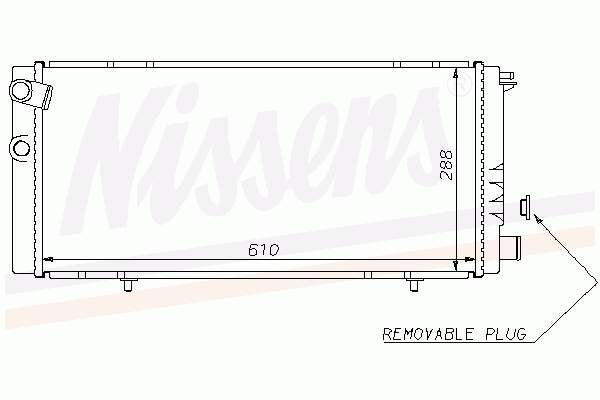 63729A Nissens radiador de esfriamento de motor