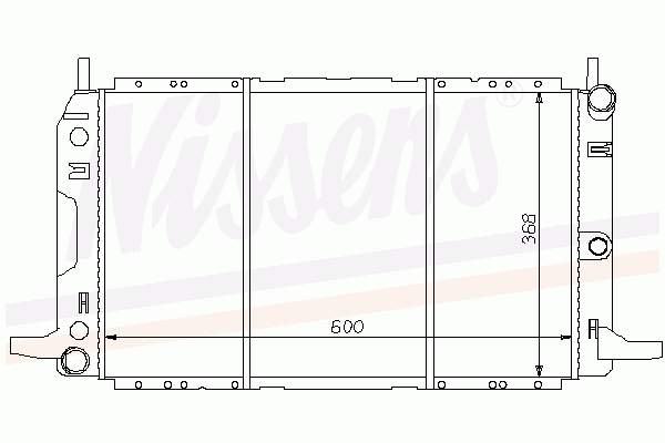 1006154 Ford radiador de esfriamento de motor