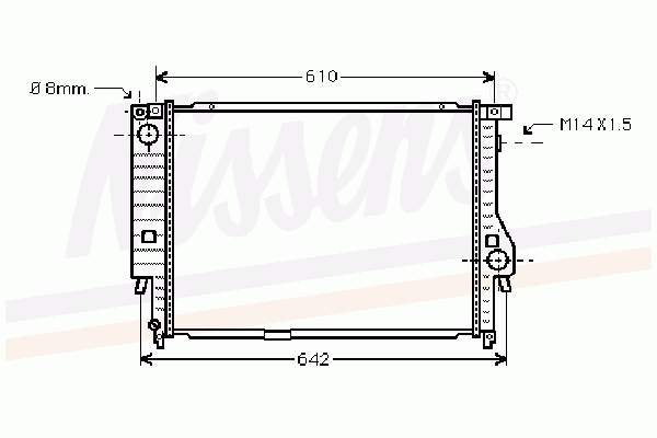 Радиатор 60758 Nissens