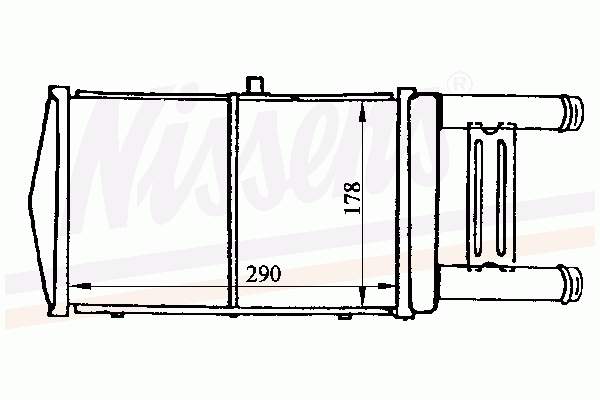 Radiador de esfriamento de motor adicional 60449 Nissens