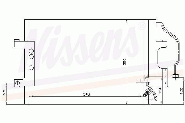 Radiador de aparelho de ar condicionado para Mercedes A (W168)