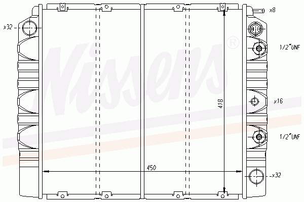 Радиатор 65532 Nissens
