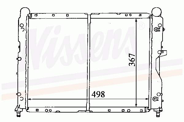 Radiador de esfriamento de motor 60024 Nissens