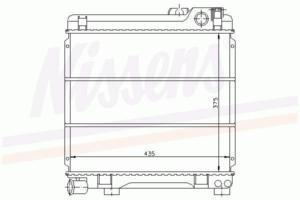 17111712055 China radiador de esfriamento de motor