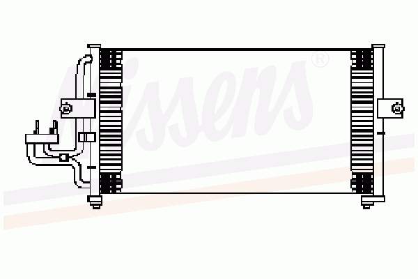 Radiador de aparelho de ar condicionado 94349 Nissens