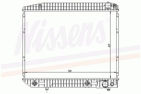 62690 Nissens radiador de esfriamento de motor