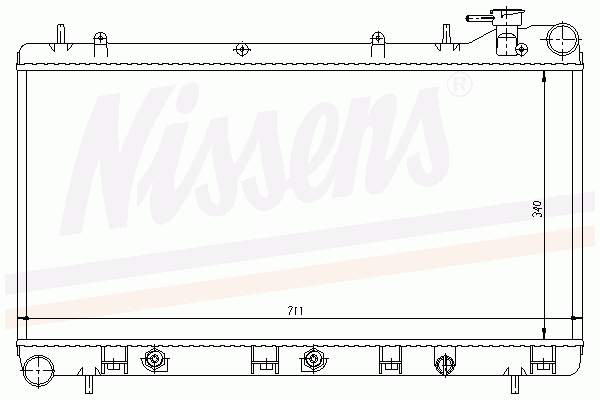 721008-2 Polcar radiador de esfriamento de motor