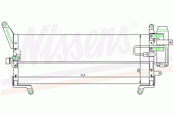 7787104 Fiat/Alfa/Lancia radiador de aparelho de ar condicionado