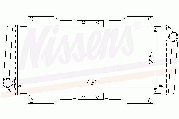 81AB8005VB Ford radiador de esfriamento de motor