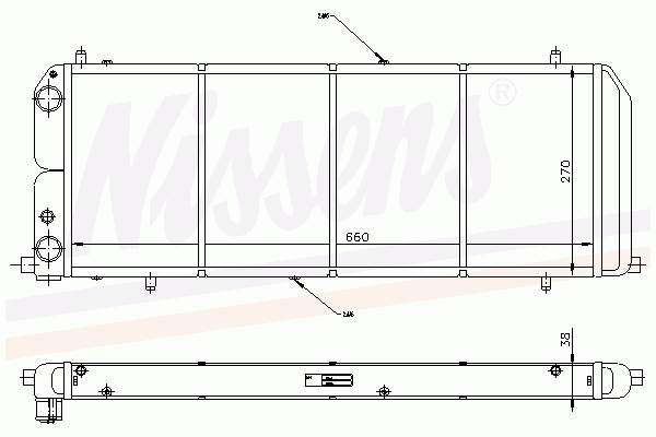 60420 Nissens radiador de esfriamento de motor