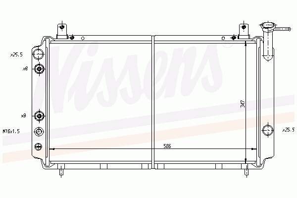 2146056A00 China radiador de esfriamento de motor