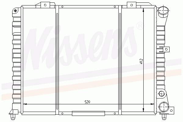 60574551 Fiat/Alfa/Lancia radiador de esfriamento de motor