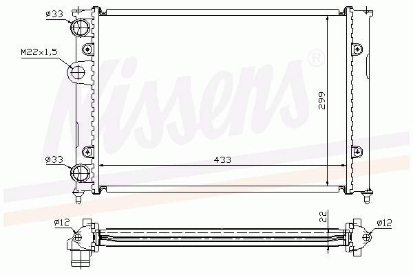 Радиатор 65185 Nissens