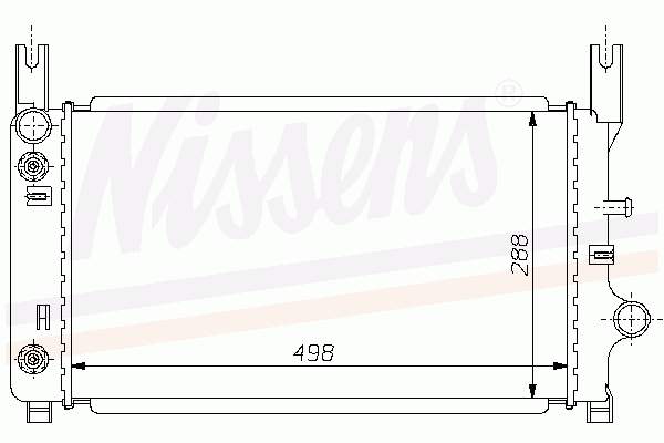 62119A Nissens radiador de esfriamento de motor