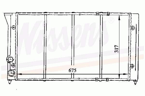 535121253B VAG radiador de esfriamento de motor