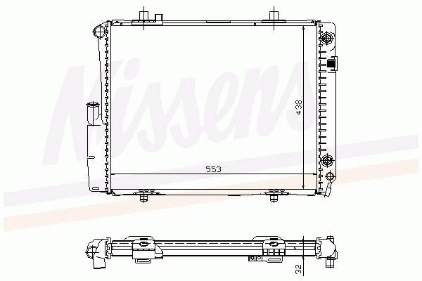 2015006603 Mercedes radiador de esfriamento de motor