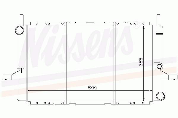 6192467 Ford radiador de esfriamento de motor