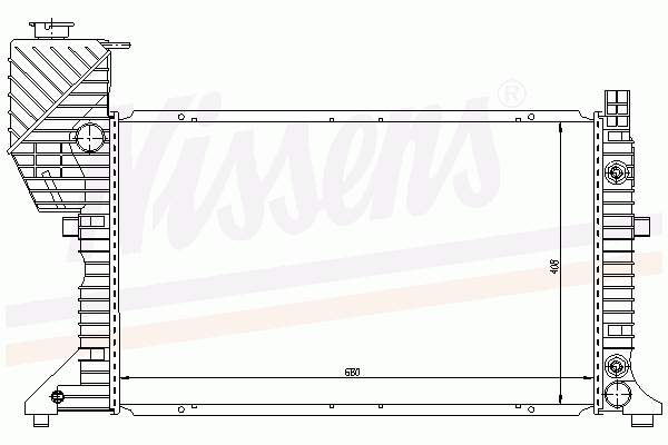 62686 Nissens radiador de esfriamento de motor