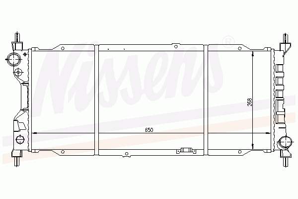 63286 Nissens radiador de esfriamento de motor
