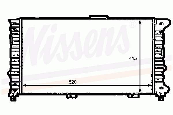 Radiador de esfriamento de motor 60049 Nissens